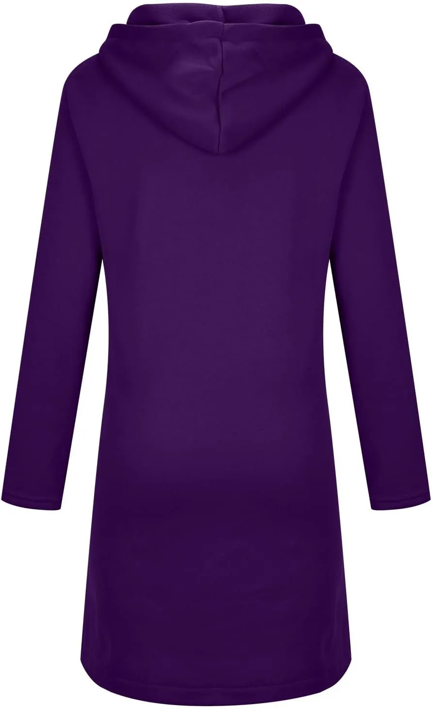 fartey Zip Up Hoodie Women Casual Oversized Long Hoodies Long Sleeve Drawstring Asymmetrical Tunic Sweatshirts With Pockets
