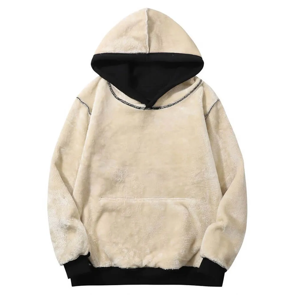 Fish Plus Bread Warm Fleece Sherpa Lined Hoodie