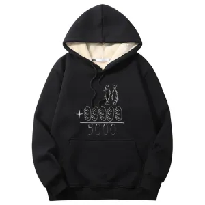 Fish Plus Bread Warm Fleece Sherpa Lined Hoodie