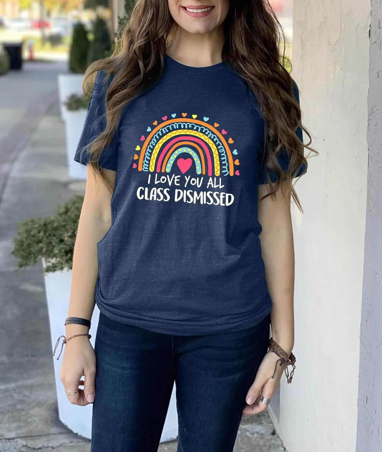 FYAPHION Last Day of School Teacher Shirt Womens Schools Out for Summer T-Shirt Teacher Appreciation Gift