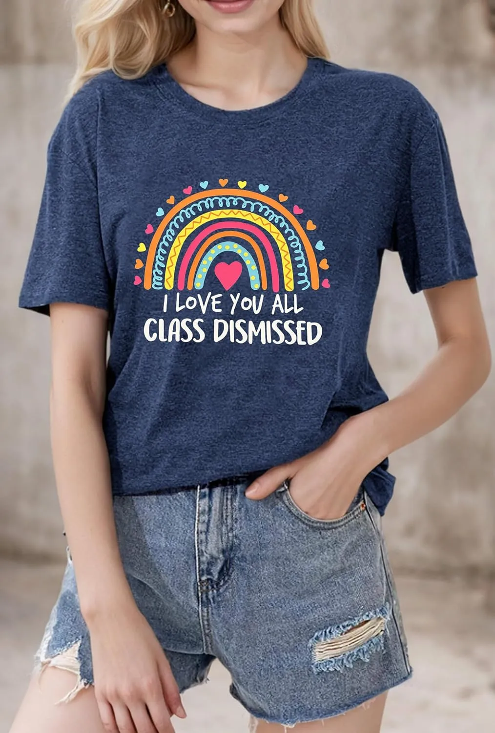 FYAPHION Last Day of School Teacher Shirt Womens Schools Out for Summer T-Shirt Teacher Appreciation Gift