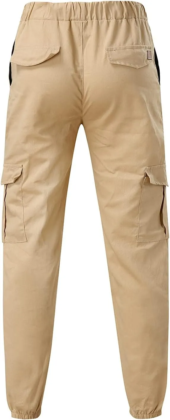 GIERIDUC Straight Leg Cargo Pants for Mens Gymnastics Equipment for Men Workout Clothes for Men Gym Men's Cotton Sweatpants