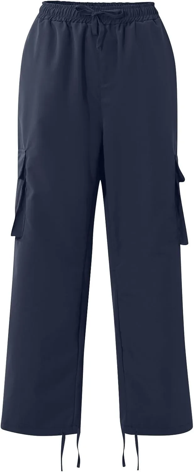 GOFULY Cargo Pants for Men Casual Drawstring Elastic Waist Baggy Sweatpants with Pocket Work Pants Athletic Joggers Trouser