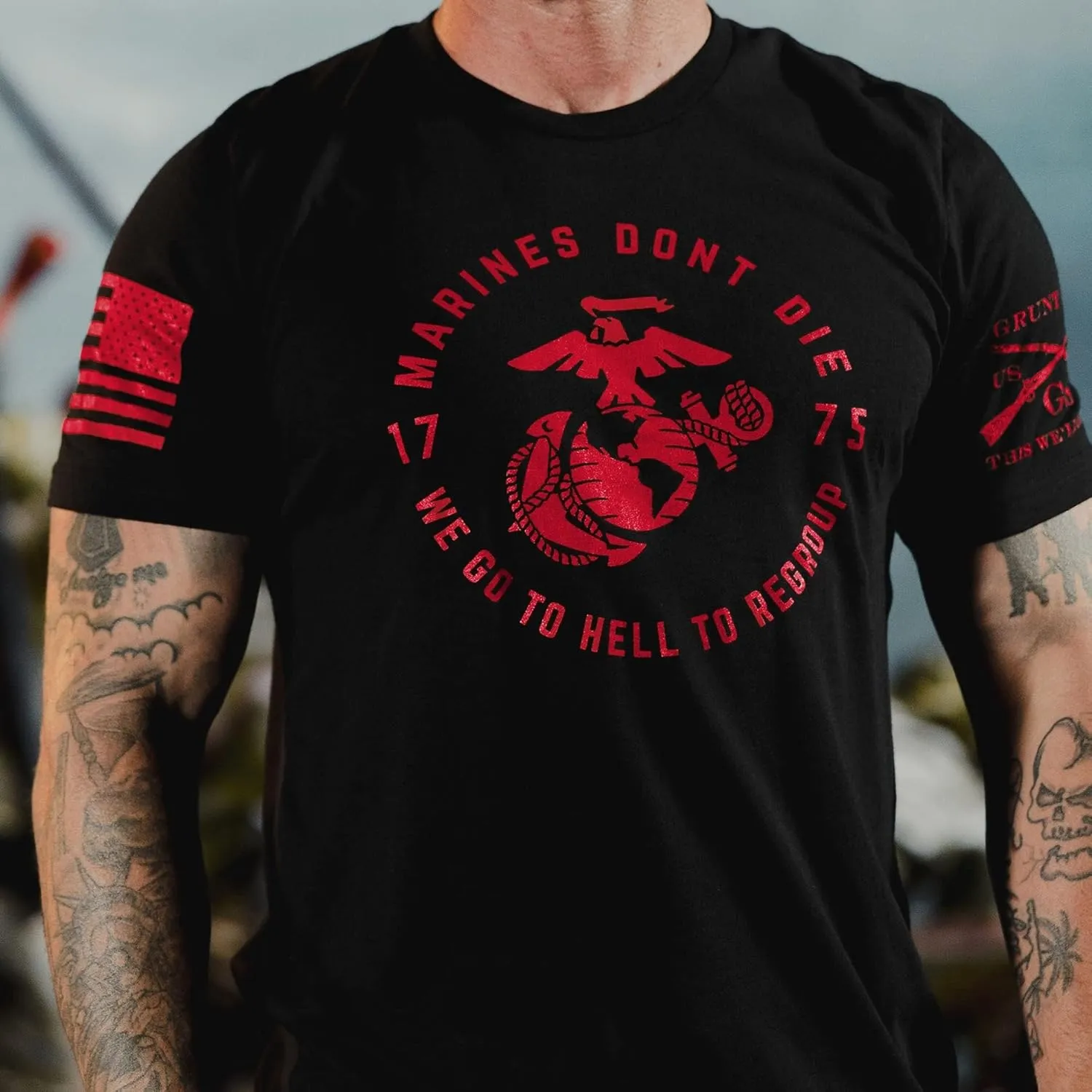 Grunt Style USMC Regroup Men's T-Shirt