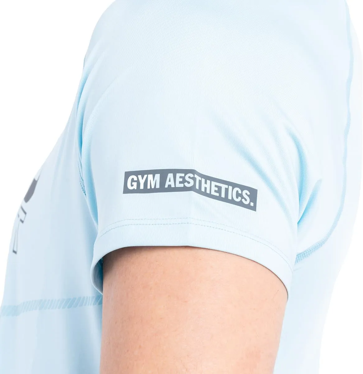 Gym Aesthetics Men's Athletic Sport Shirt - Men Short Sleeve Quick Dry Running Training Gym Exercise Fitness T-Shirt