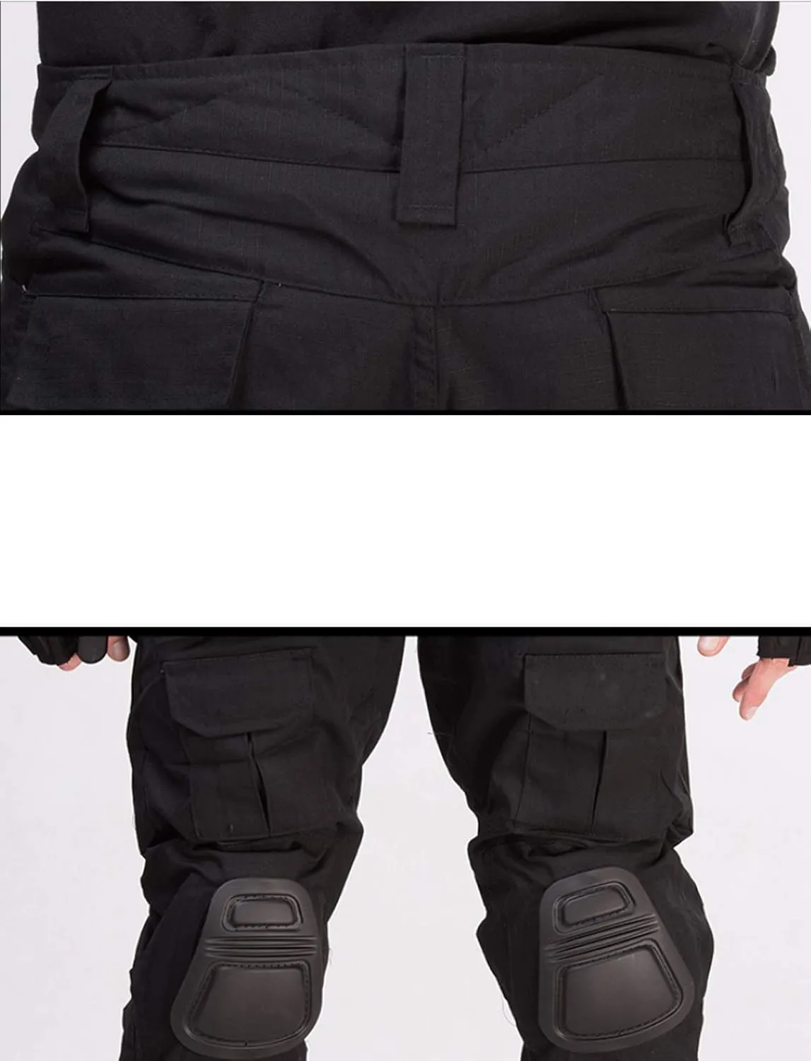 HARGLESMAN Men's Tactical Military Cargo Pants Amry Uniforms Combat Trousers with Knee Pads