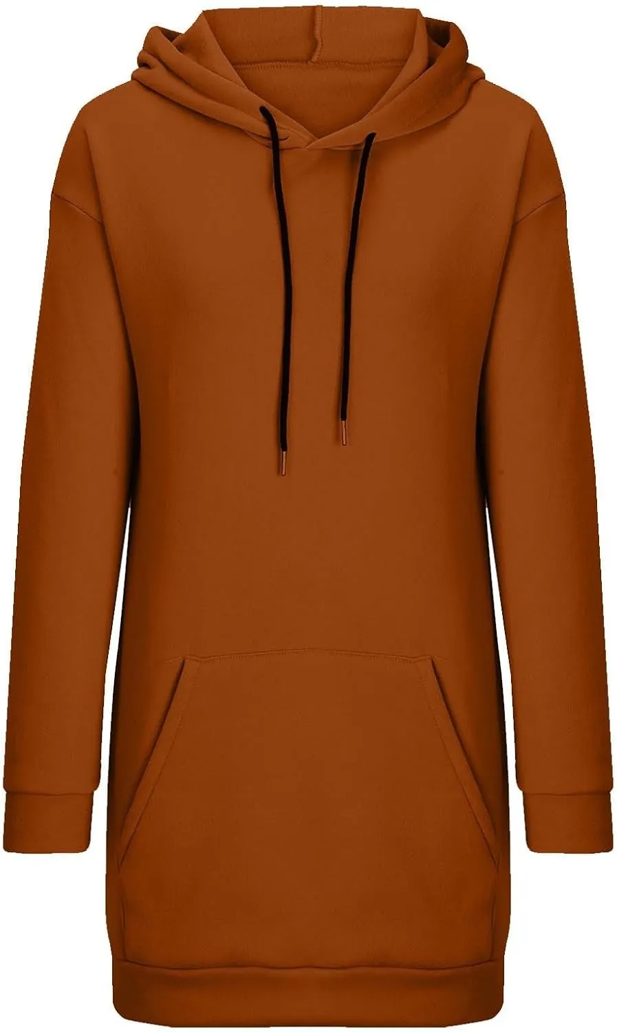 Hoodie Dress for Women Oversized Hooded Pullover Long Sleeve Sweatshirts Casual Fall Winter Hoodies Dress with Pocket