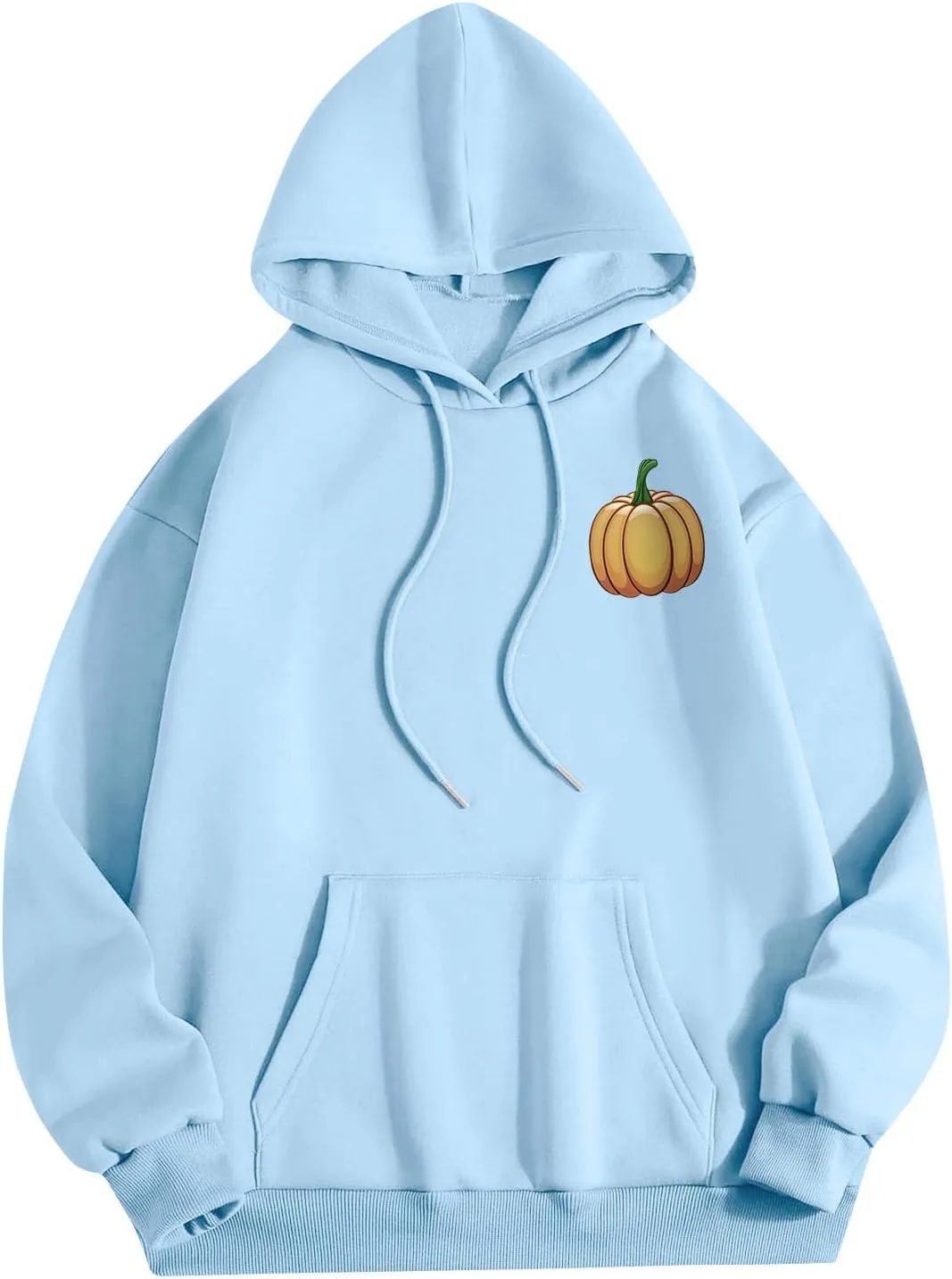 Hoodies For Teen Girls Long Sleeve O Neck Casual Drawstring Letter Printed Pullover Tops