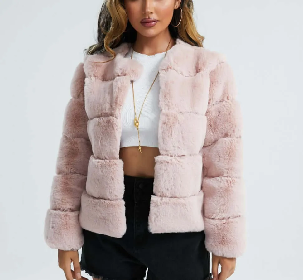 Imitation Fox Fur Coat