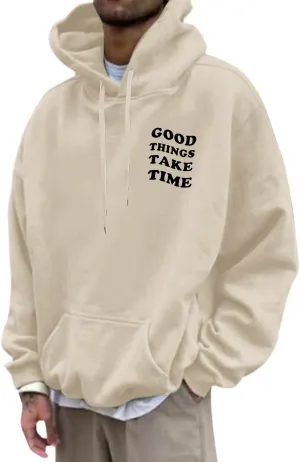 Jesus Saves Letter Print Hoodies for Men Christian Pullover with Pocket Faith Hooded Sweatshirt Religious Oversized Tops