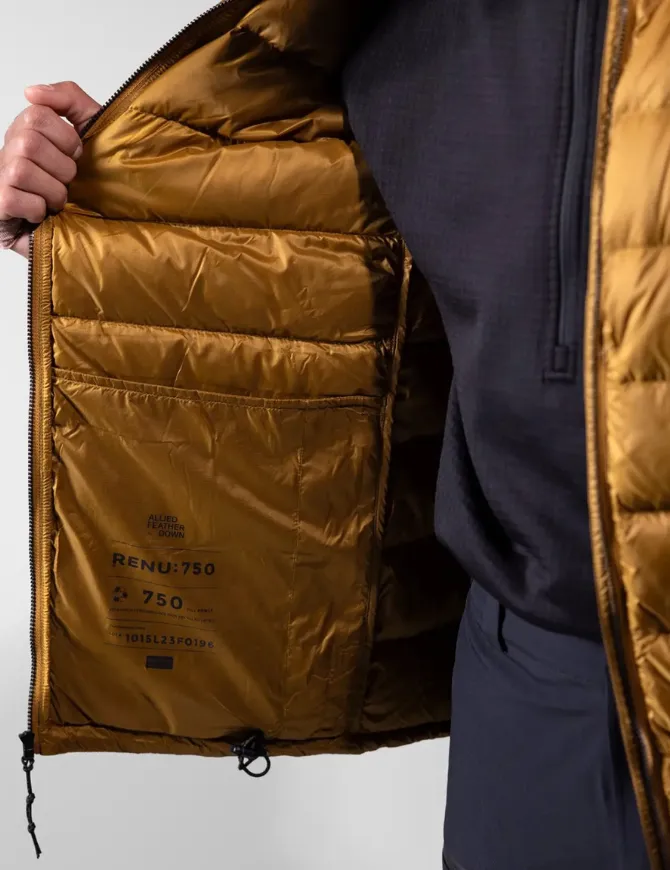 Jones Men's Re-Up Down Recycled Hoodie 2025 | Sierra Brown