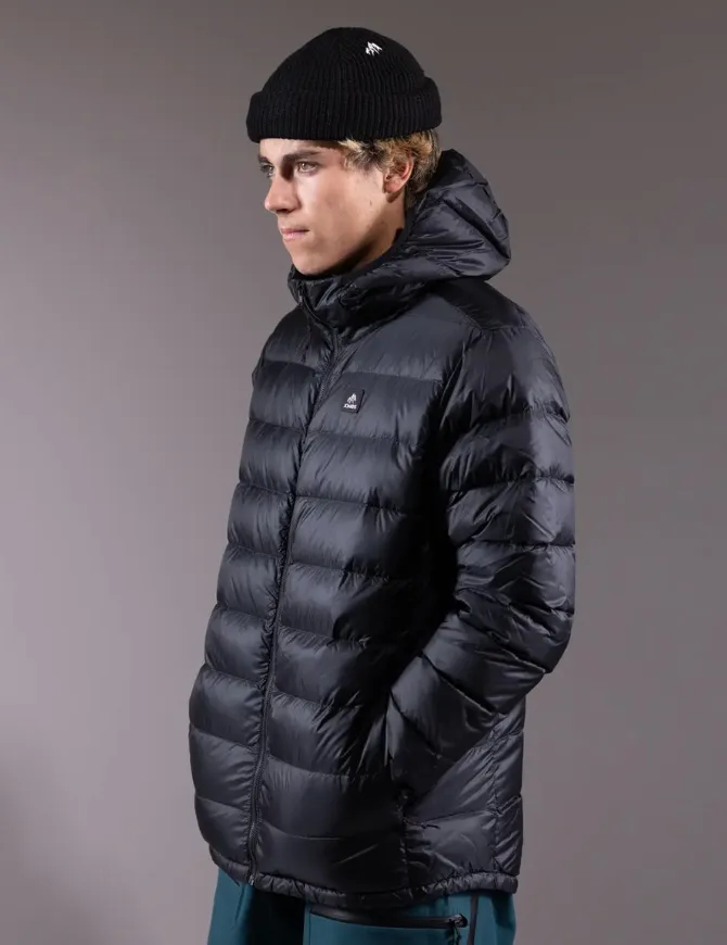 Jones Men's Re-Up Down Recycled Hoodie 2025 | Stealth Black