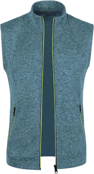 jsaierl Men's Casual Stand Collar Vest Full Zip Up Jacket Coat Vest Lightweight Slim Fit Vest Jackets with Zipper Pockets