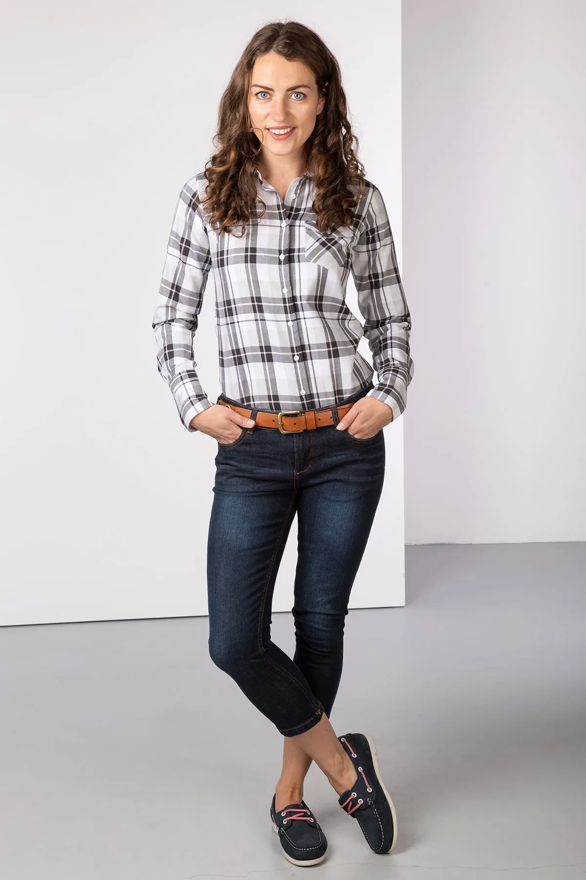 Ladies Hannah Country Check Shirt - Sally Check