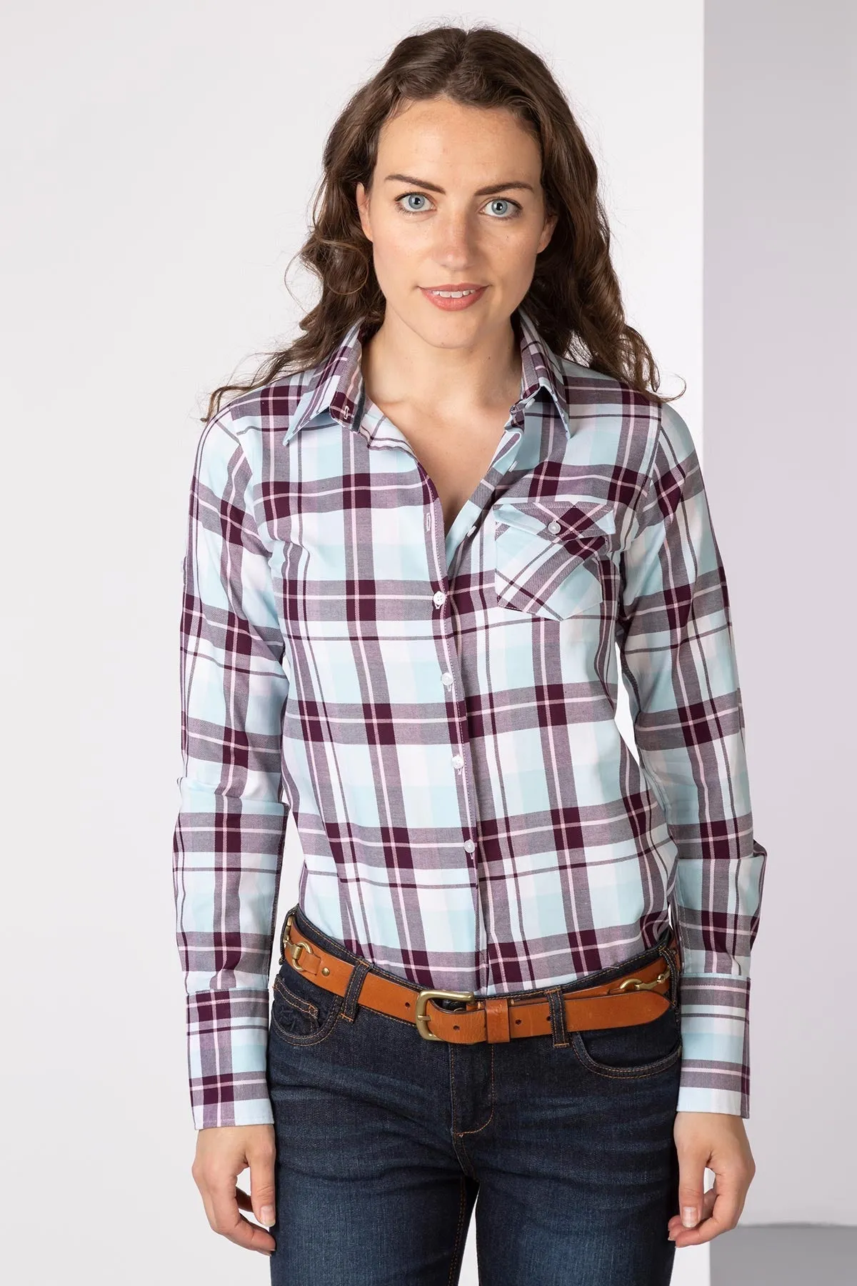 Ladies Hannah Country Check Shirt - Sally Check