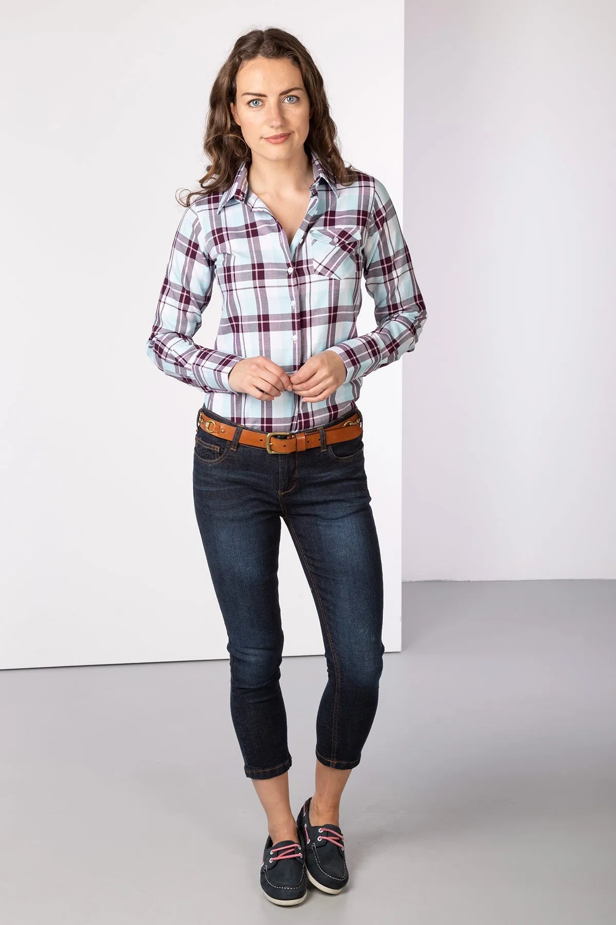 Ladies Hannah Country Check Shirt - Sally Check