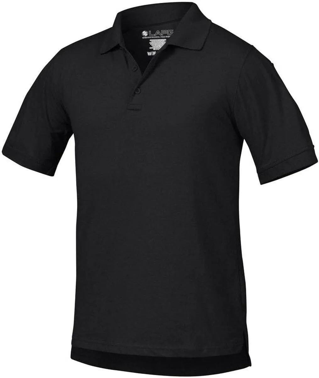 LAPG Men's Operator Tactical Short Sleeve Polo Shirt, Lightweight & Comfortable Anti-Wrinkle Uniform Polo Shirt for Men
