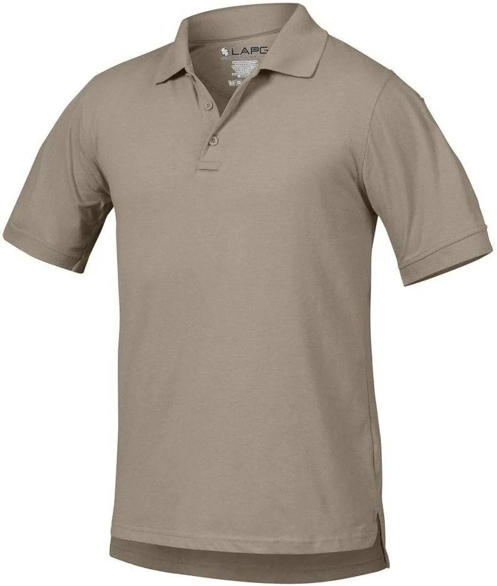 LAPG Men's Operator Tactical Short Sleeve Polo Shirt, Lightweight & Comfortable Anti-Wrinkle Uniform Polo Shirt for Men
