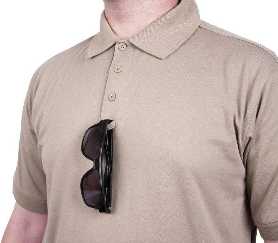 LAPG Men's Operator Tactical Short Sleeve Polo Shirt, Lightweight & Comfortable Anti-Wrinkle Uniform Polo Shirt for Men