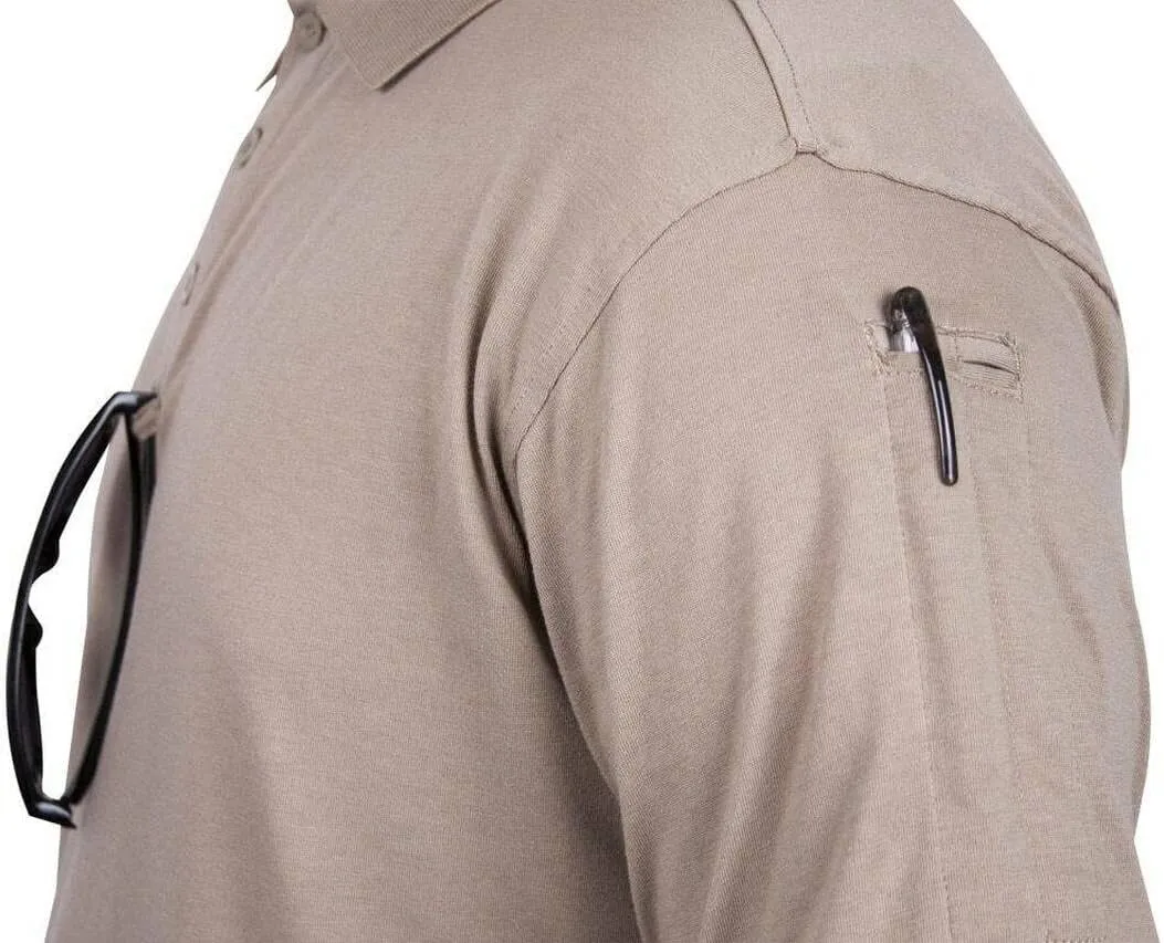 LAPG Men's Operator Tactical Short Sleeve Polo Shirt, Lightweight & Comfortable Anti-Wrinkle Uniform Polo Shirt for Men