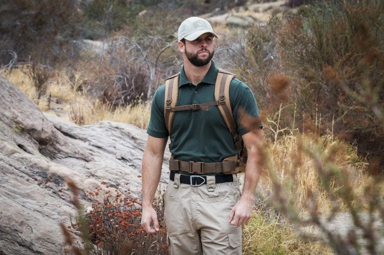 LAPG Men's Operator Tactical Short Sleeve Polo Shirt, Lightweight & Comfortable Anti-Wrinkle Uniform Polo Shirt for Men