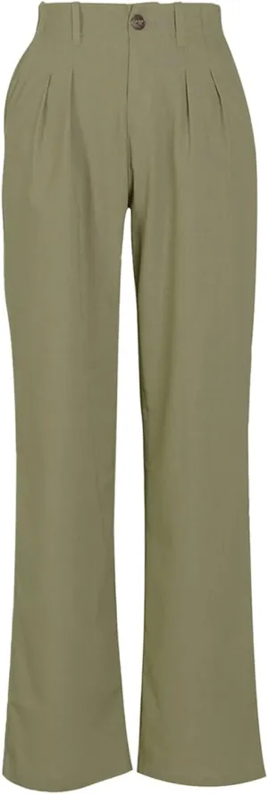 Linen Pants for Women Tall Summer Plus Size Linen Palazzo Pants High Rise Flowy Casual Beach Pants with Pockets