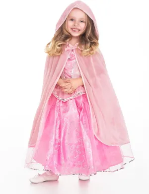 Little Adventures Traditional Pink Cloak Girls Costume - S/M (1-5 Yrs) - Machine Washable Child Pretend Play and Party Dress-up with No Glitter