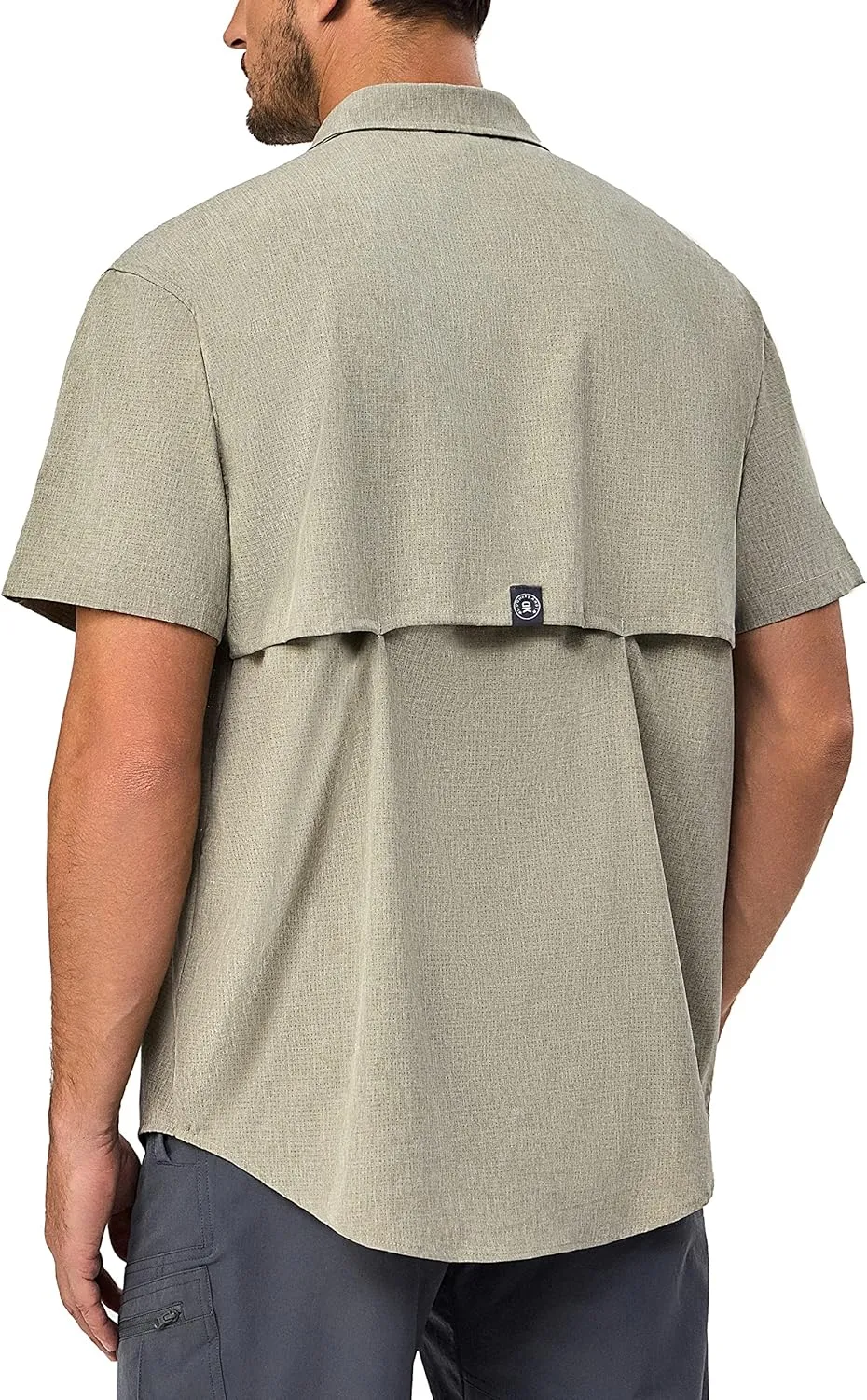 Little Donkey Andy Men's Lightweight UPF 50  Short Sleeve Shirt, Breathable Fishing Hiking Shirt, Air-Holes Tech