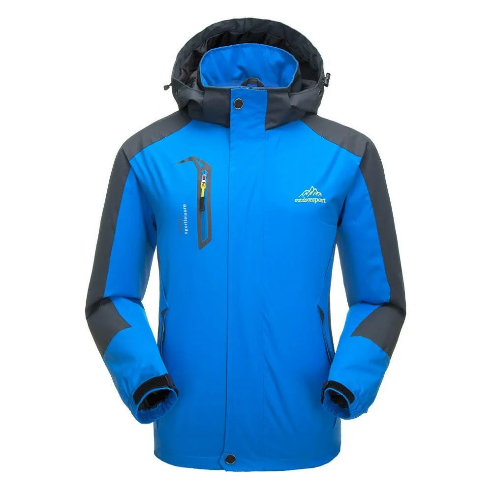 Lixada Waterproof Detachable Hooded Jacket for Men