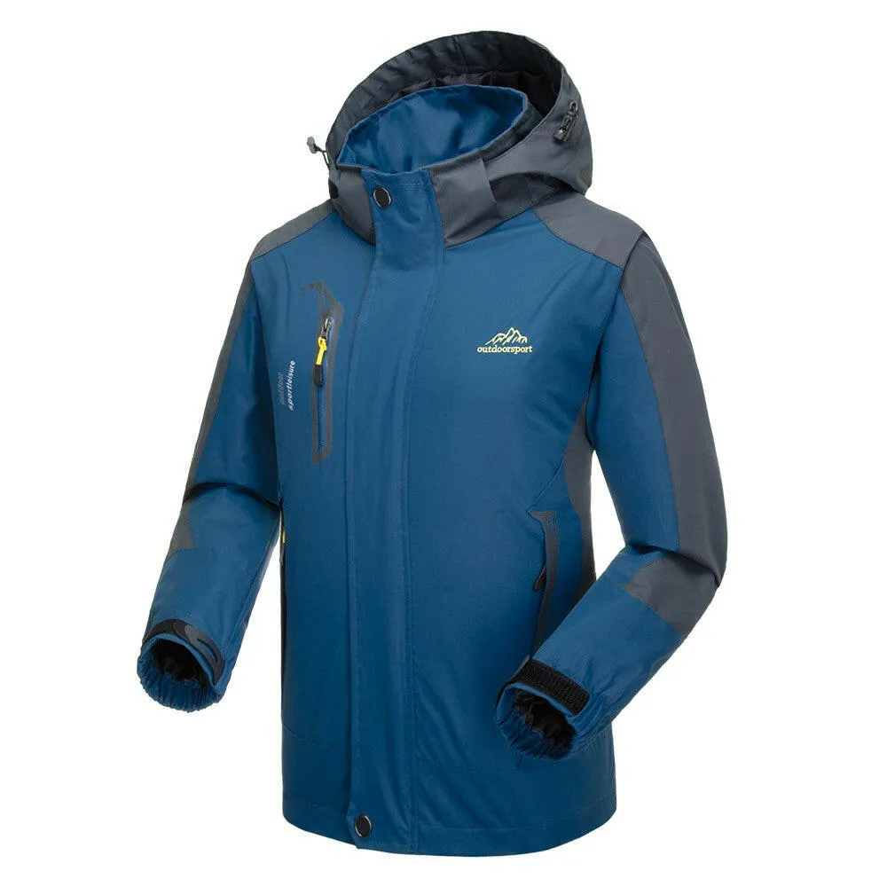 Lixada Waterproof Detachable Hooded Jacket for Men