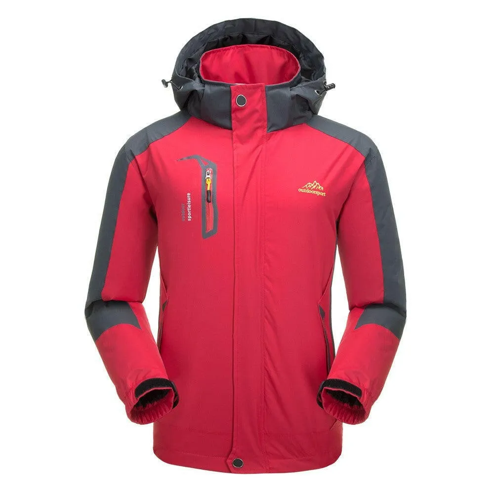 Lixada Waterproof Detachable Hooded Jacket for Men