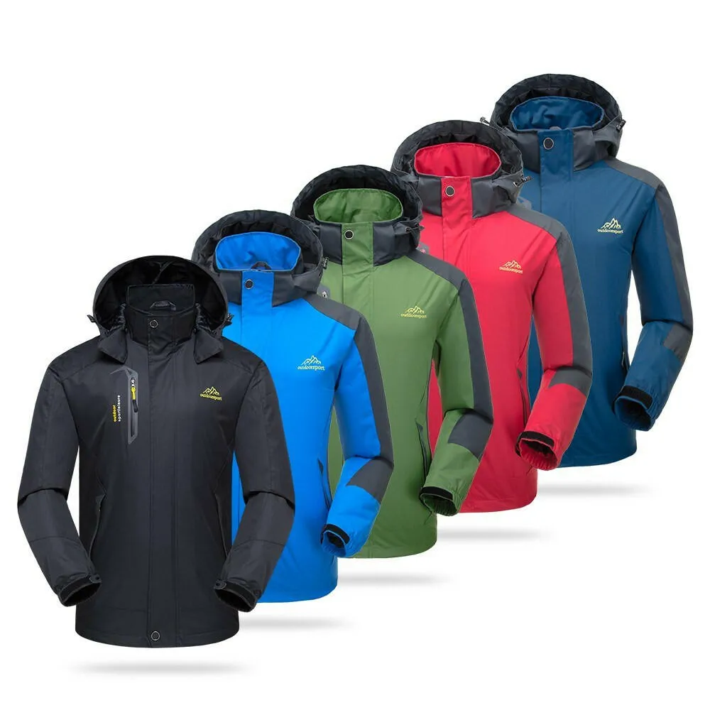 Lixada Waterproof Detachable Hooded Jacket for Men