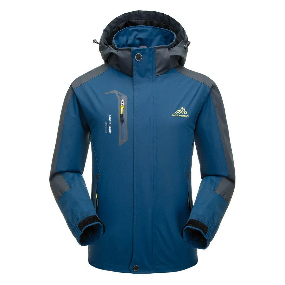 Lixada Waterproof Detachable Hooded Jacket for Men