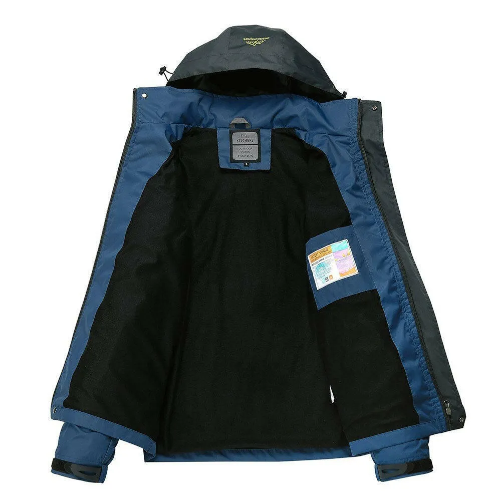 Lixada Waterproof Detachable Hooded Jacket for Men