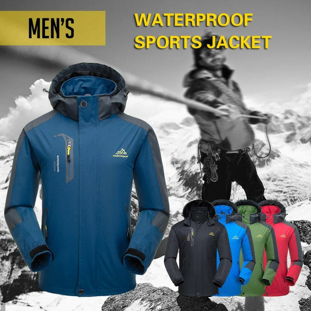 Lixada Waterproof Detachable Hooded Jacket for Men