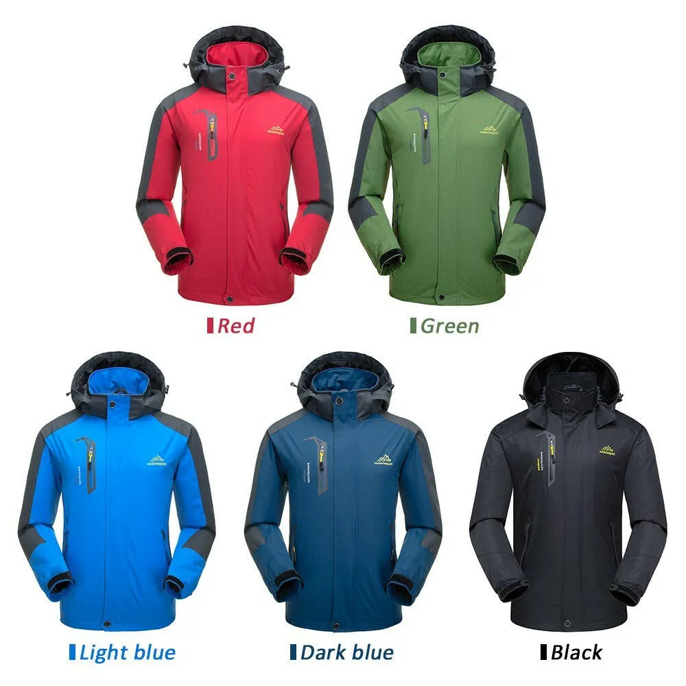Lixada Waterproof Detachable Hooded Jacket for Men