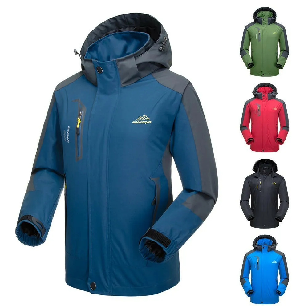 Lixada Waterproof Detachable Hooded Jacket for Men
