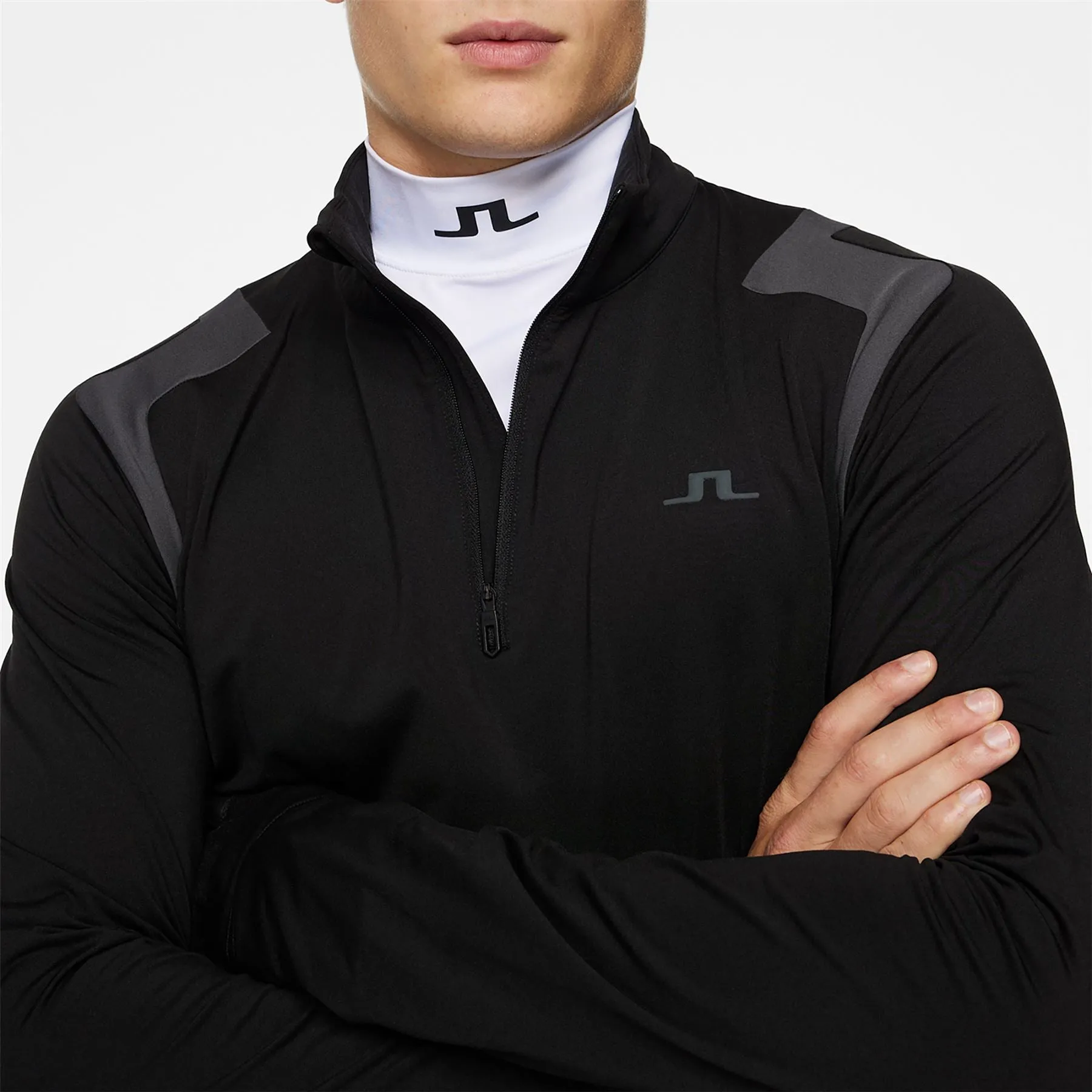 Lukas Quarter Zip Mid Layer Black - AW24