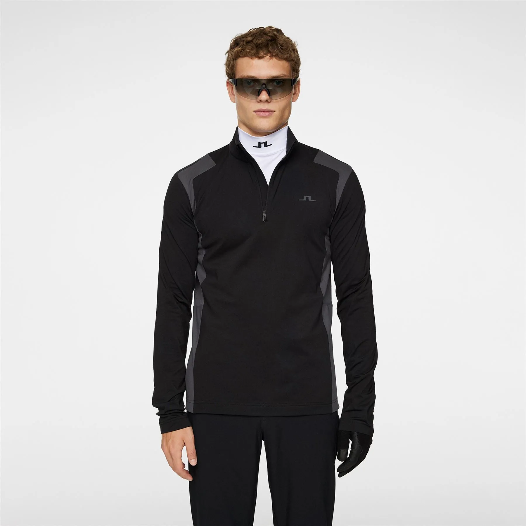 Lukas Quarter Zip Mid Layer Black - AW24