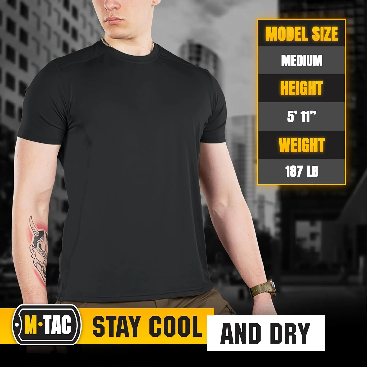 M-Tac Tactical Short Sleeve T-Shirt - Army Military Ultra Vent Men's Athletic Workout Gym Training T Shirt
