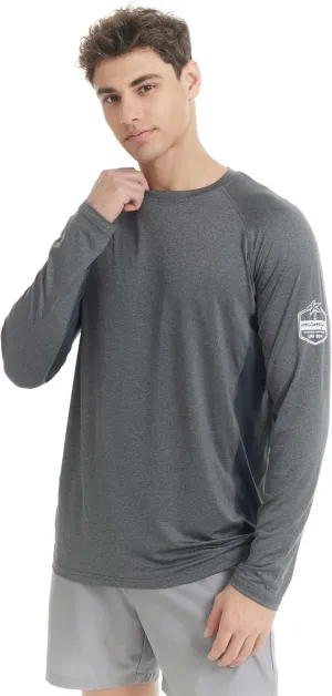 maamgic Rash Guard for Men Long Sleeve T Shirt Mens Swim Shirt UPF 50  Quick Dry Surfing Tee