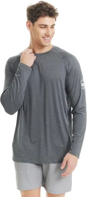 maamgic Rash Guard for Men Long Sleeve T Shirt Mens Swim Shirt UPF 50  Quick Dry Surfing Tee