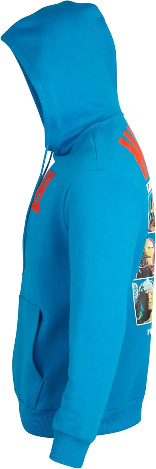 Marvel Mens Avengers Fleece Hoodie Sweatshirt  Retro Iron Man, Hulk, Captain America, Thor, Spider-Man