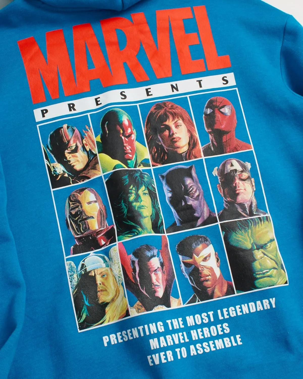 Marvel Mens Avengers Fleece Hoodie Sweatshirt  Retro Iron Man, Hulk, Captain America, Thor, Spider-Man