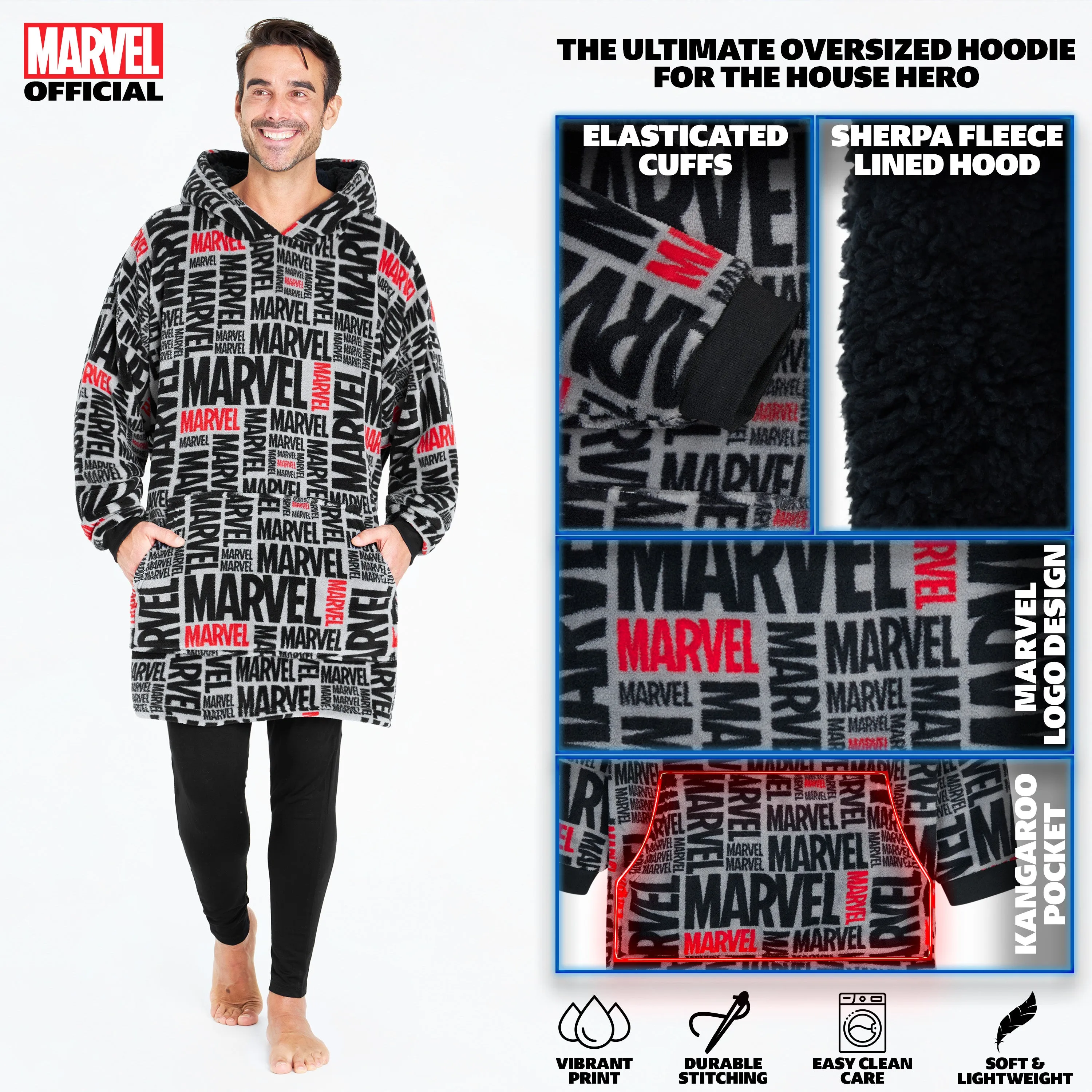 Marvel Oversized Hoodie Blanket for Men
