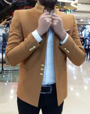 Men's Blazer Broidery Slim-fit European | B-133