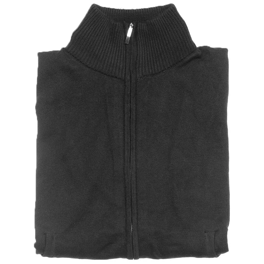 Mens Cotton Zip-Up Sweater