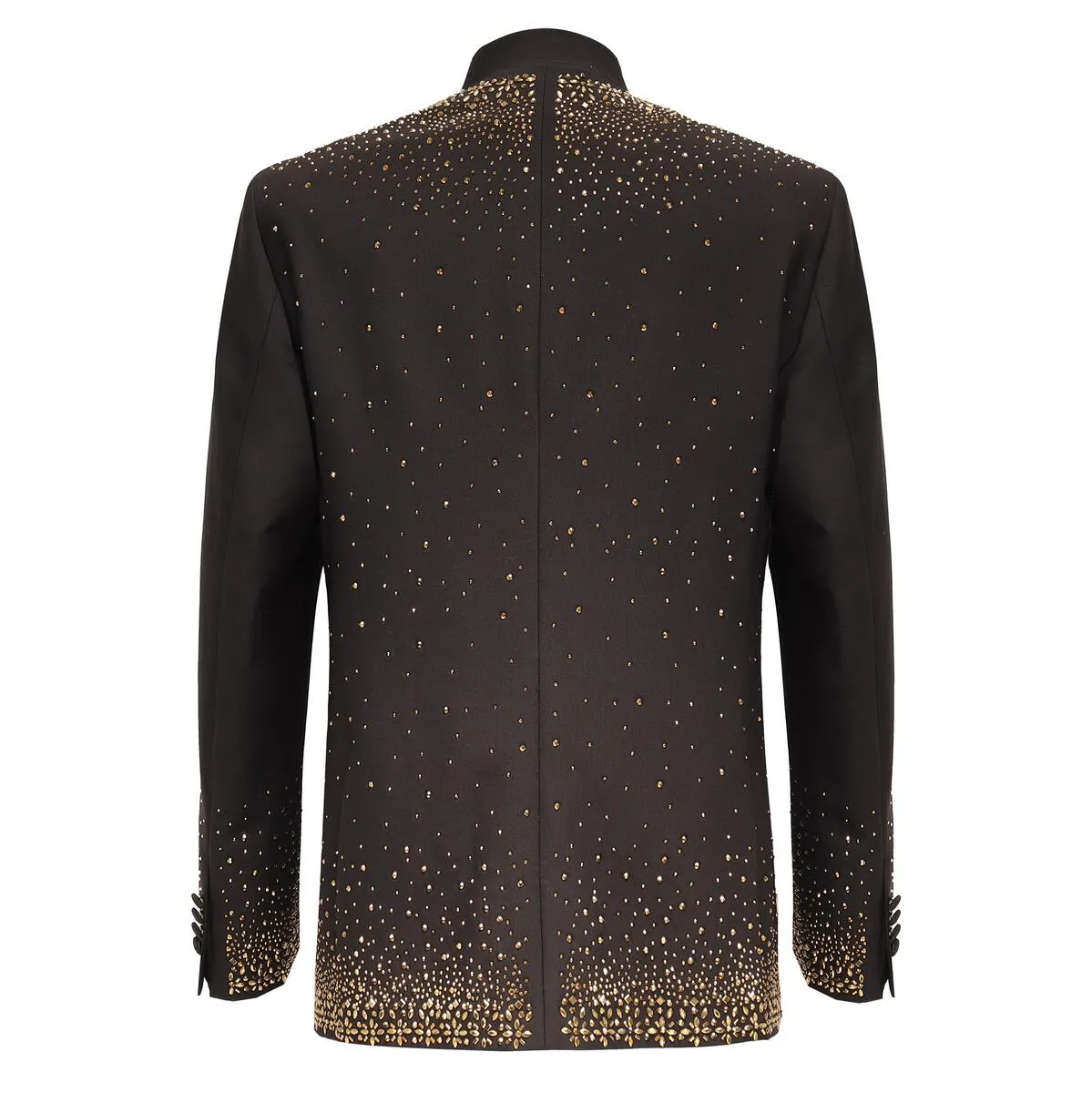 Men's Crystal Blazer European Fashion Band Collar | SB409