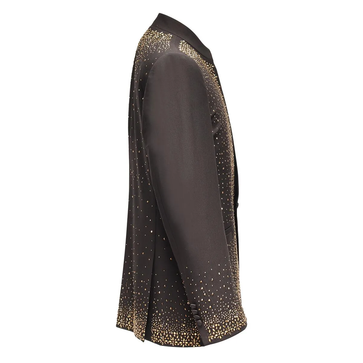 Men's Crystal Blazer European Fashion Band Collar | SB409