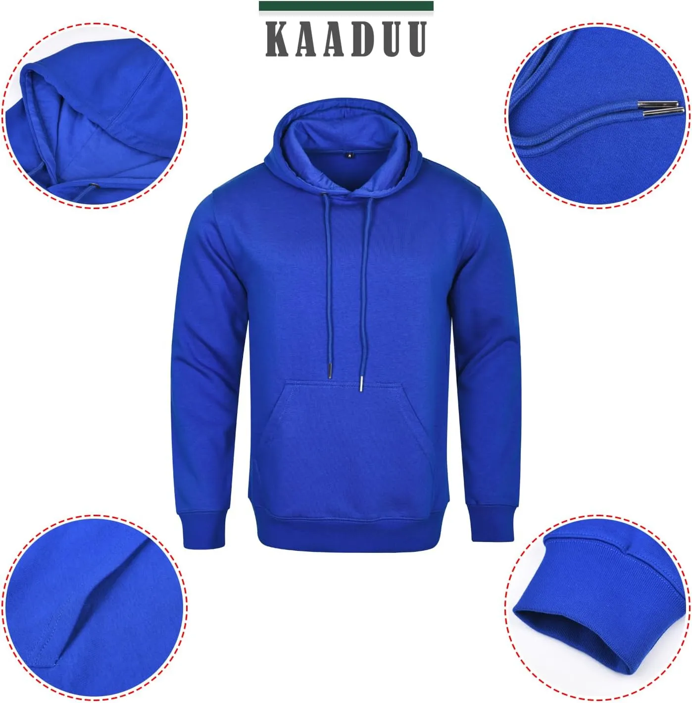 Men's Plain Hoodie Ultimate Sweatshirt, Heavyweight Fleece Hoodie, Cotton Sweatshirt Plain Hoodie for Men